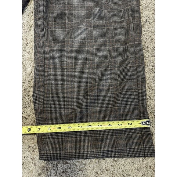 OLD NAVY Taylor High Waist Wide-Leg Pants Trouser Tartan Plaid Brown 3XL 48x30 - Picture 6 of 9